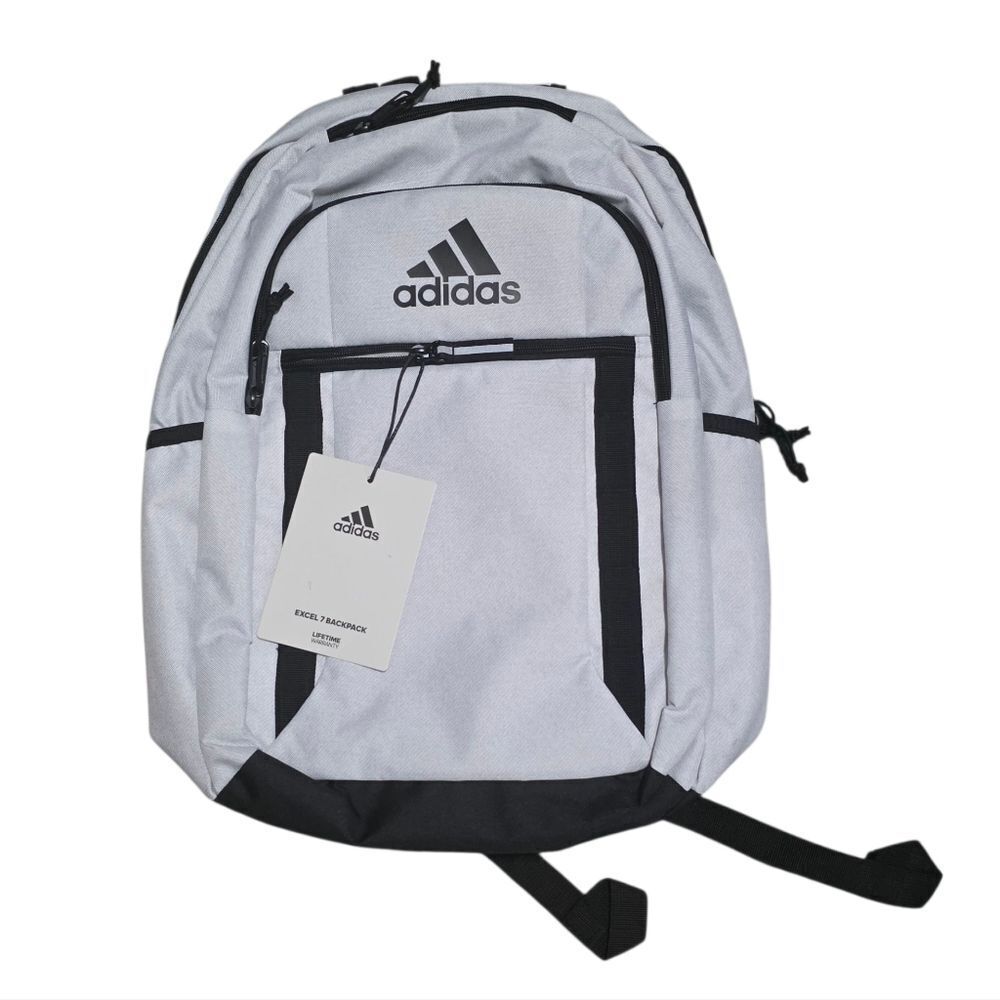 Adidas Gray and Black Backpack Excel 7 with Modern Design
